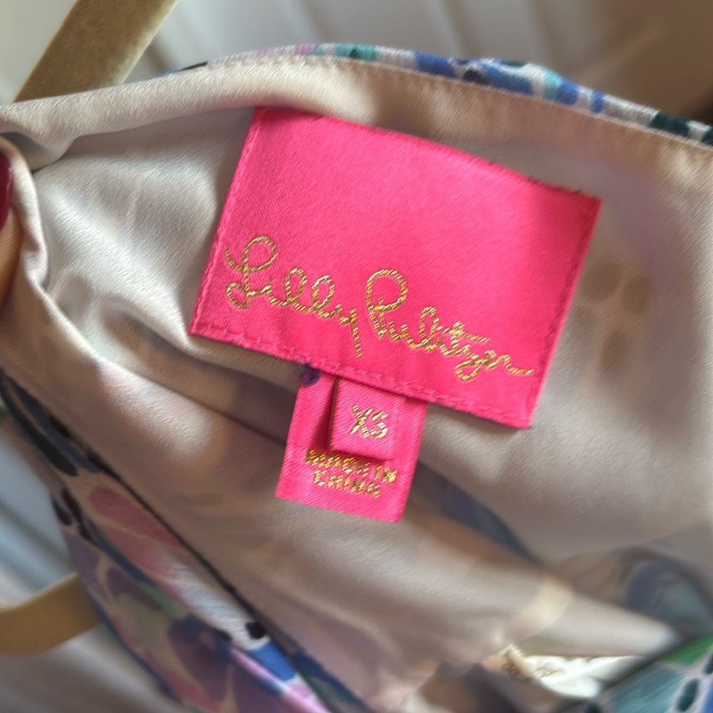 Lilly Pulitzer Coastal Blue Tails of The Sea (2018) Maxi Dress - Picture 4 of 6